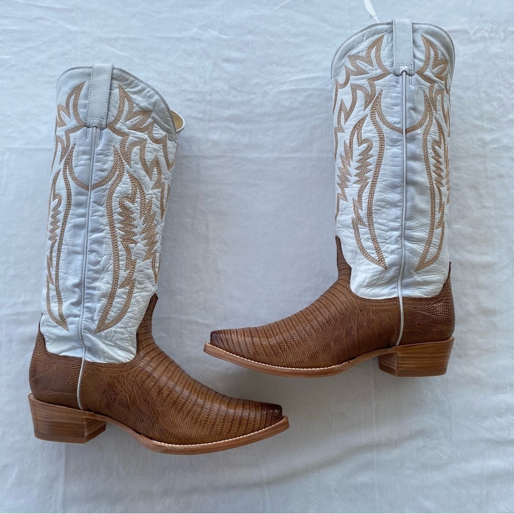 NWT Women's Stetson Toni Boots- Teju Lizard - Picture 2 of 12